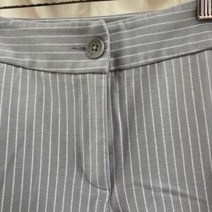 Betabrand Pants Womens XS Gray Pin Striped Skinny Leg Cigarette Dress Pant W1437